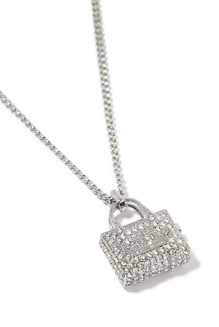 The Pave Tote Pendant Necklace